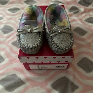 Olive & Edie Lil Glitter Moccasin Slipper